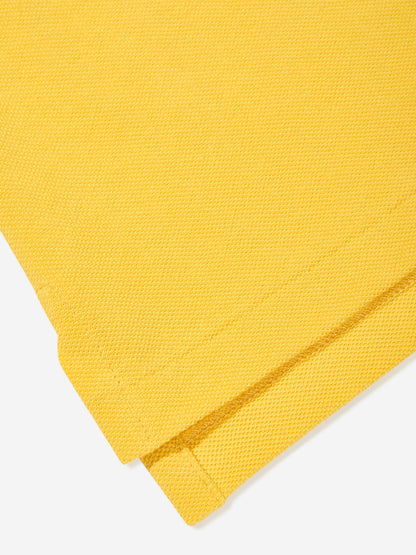 Boys Logo Polo Shirt in Yellow