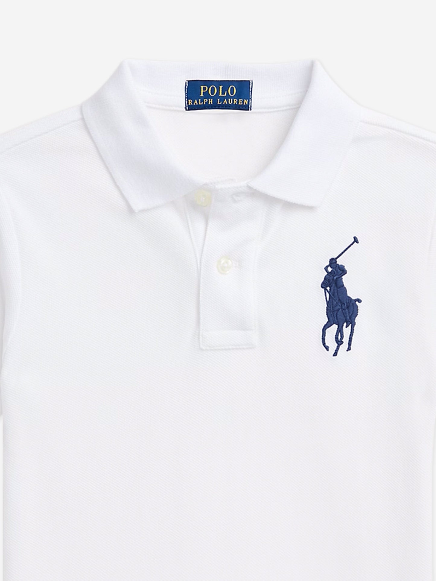 Boys Logo Polo Shirt in White