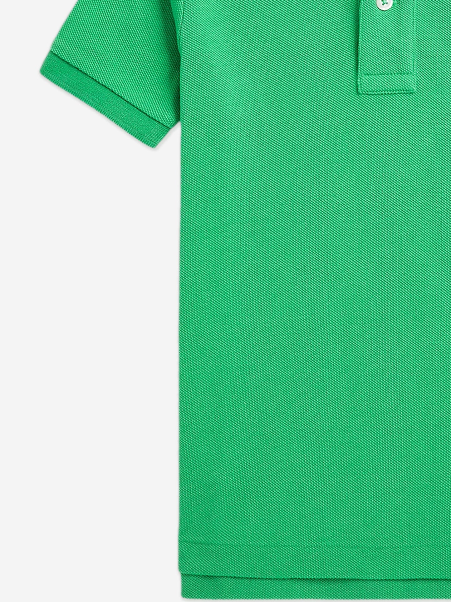 Boys Slim Fit Polo Shirt in Green