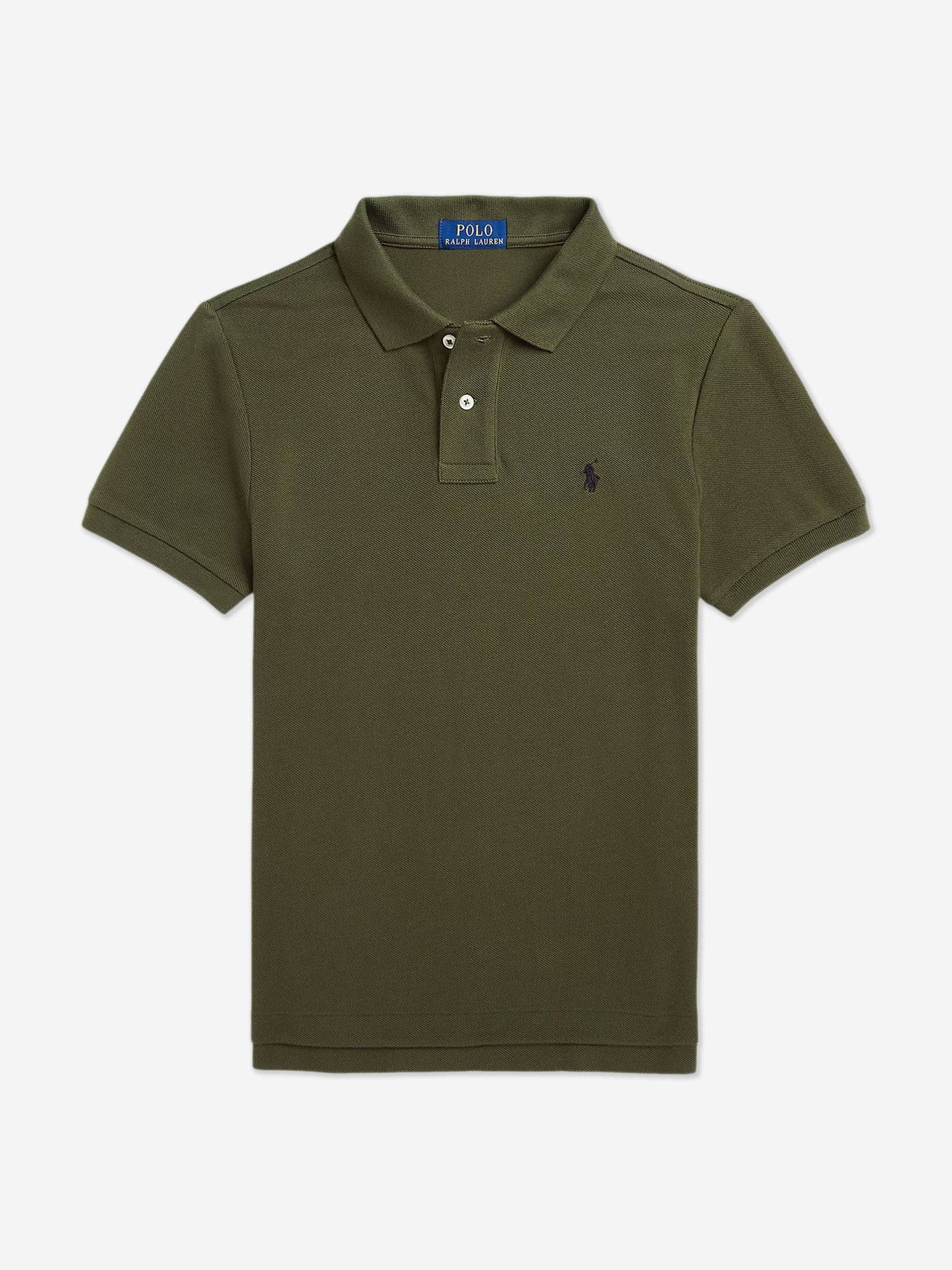 Boys Slim Fit Polo Shirt in Green