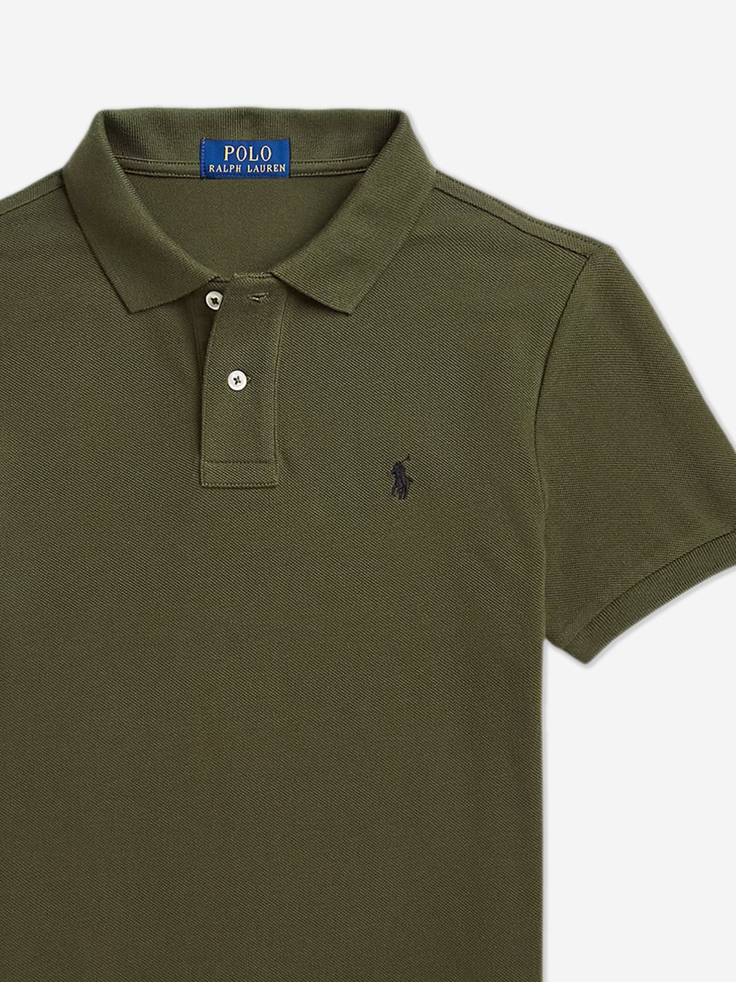 Boys Slim Fit Polo Shirt in Green