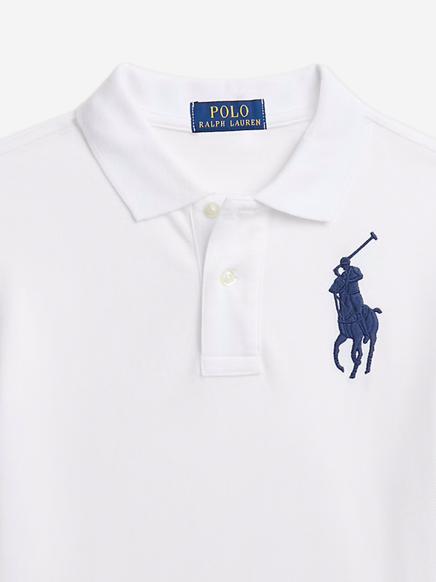 Boys Slim Fit Polo Shirt in White