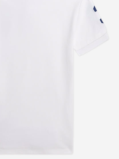 Boys Slim Fit Polo Shirt in White