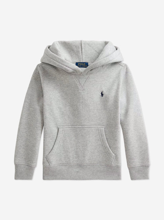 Boys Logo Hoodie in Grey