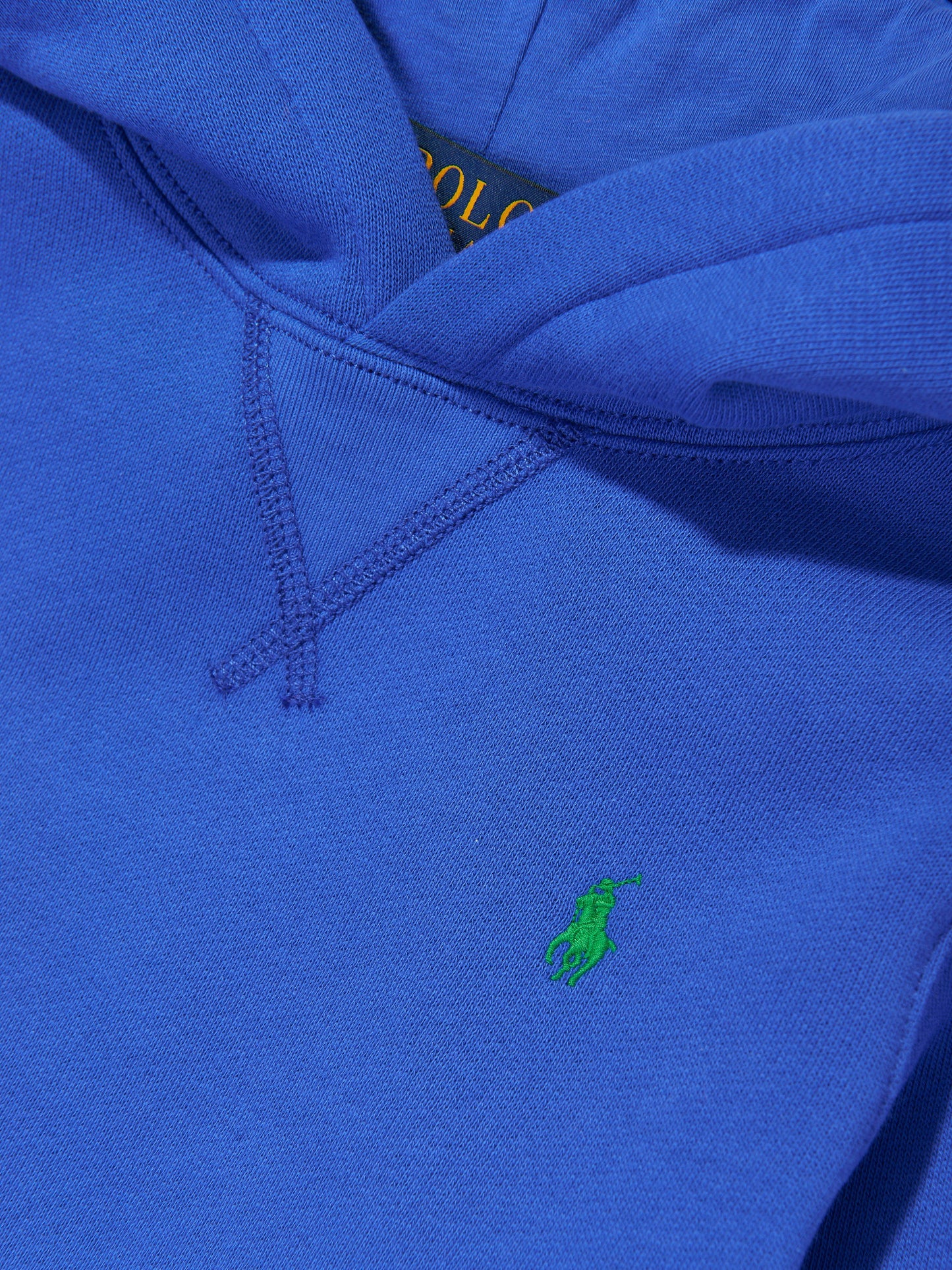 Boys Polo Hoodie in Blue