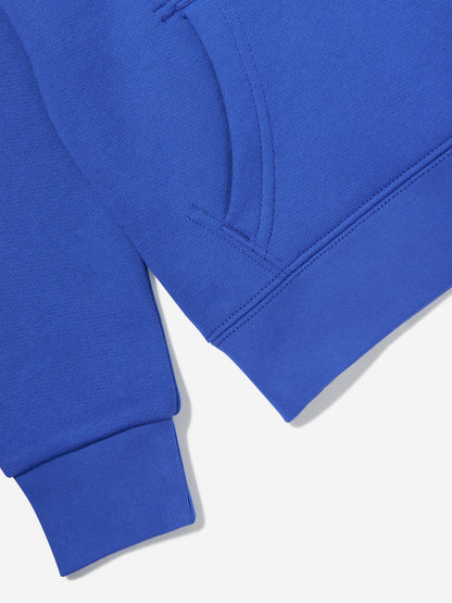 Boys Polo Hoodie in Blue