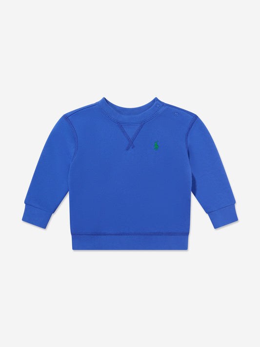 Baby Boys Logo Sweatshirt in Blue