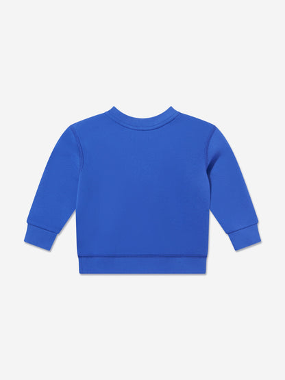 Baby Boys Logo Sweatshirt in Blue