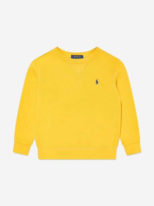 Boys Logo Sweatshirt in Yellow