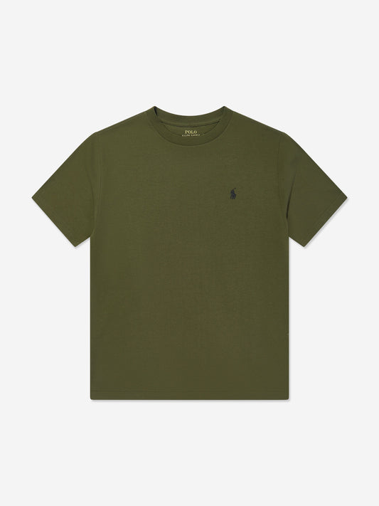Boys Logo T-Shirt in Green