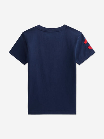 Boys Logo T-Shirt in Navy
