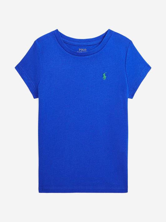 Girls Logo T-Shirt in Blue