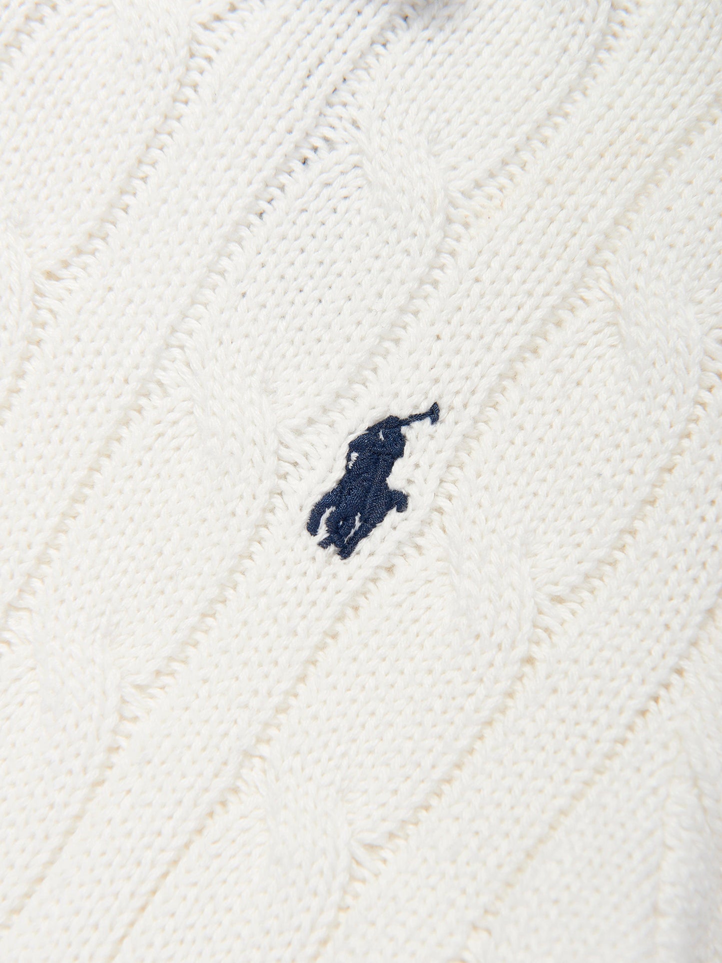 Boys Half Zip Jumper in White