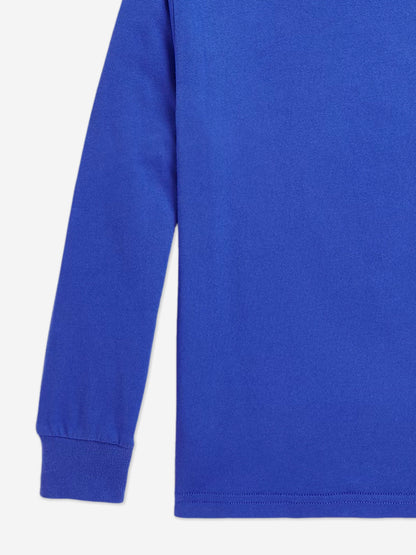 Boys Long Sleeve Polo Bear T-Shirt in Blue