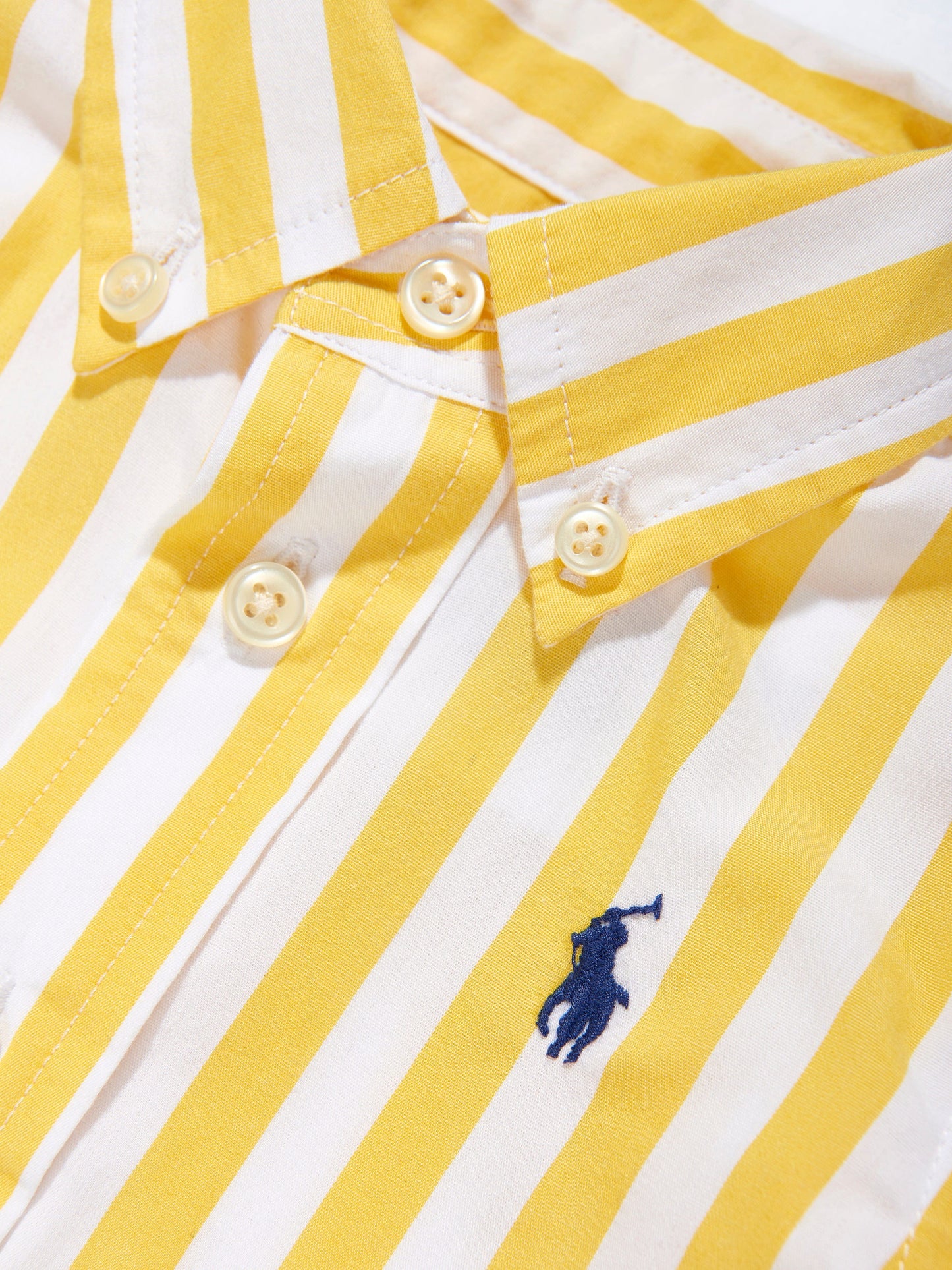 Baby Boys Striped Shirt in Yellow