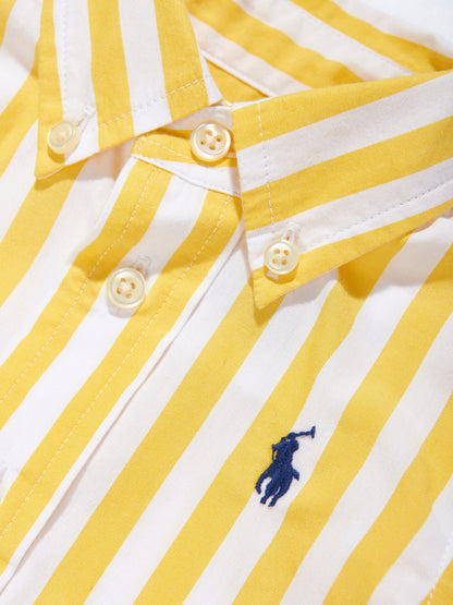 Baby Boys Striped Shirt in Yellow