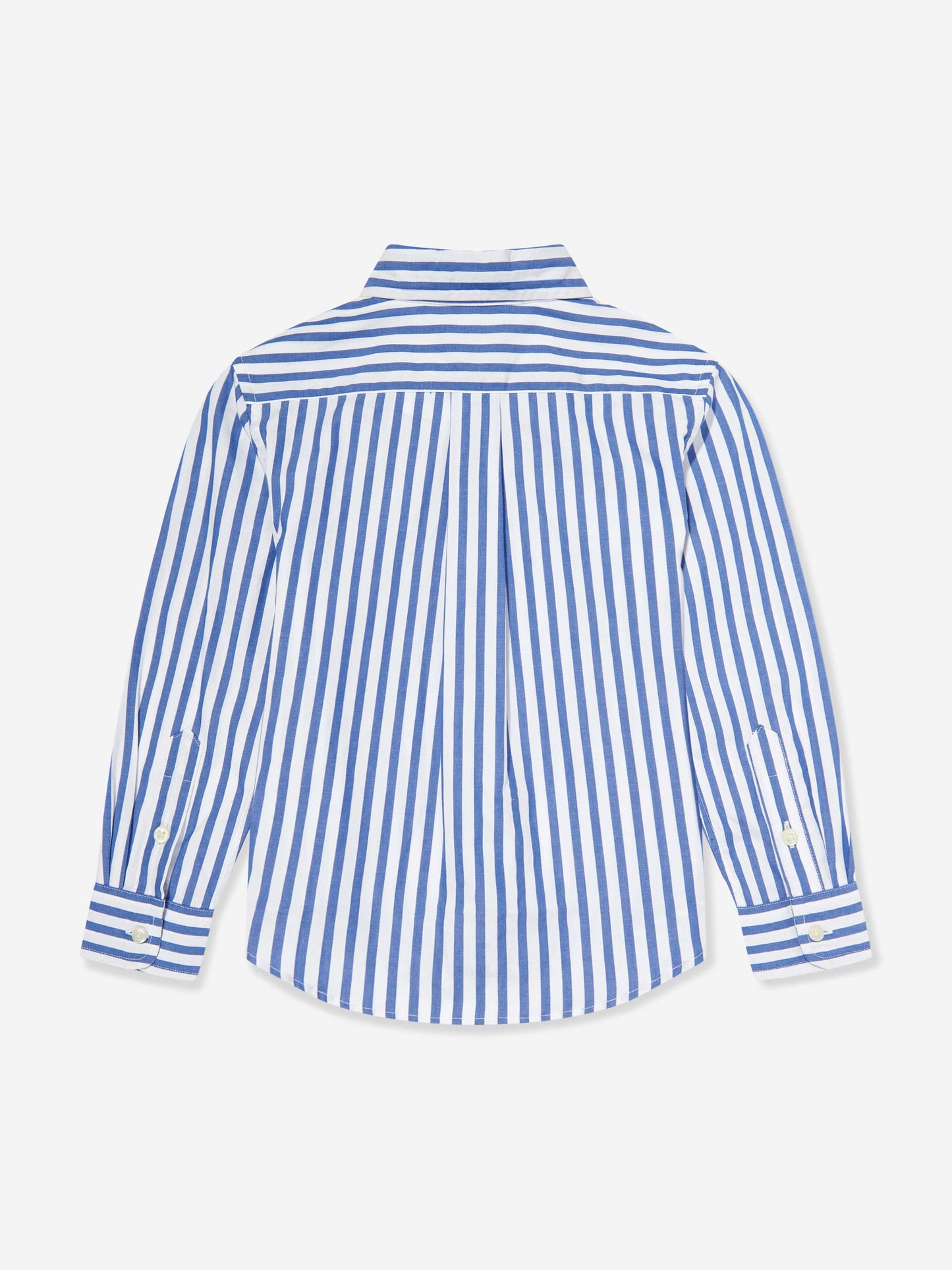 Boys Striped Logo Shirt in Blue