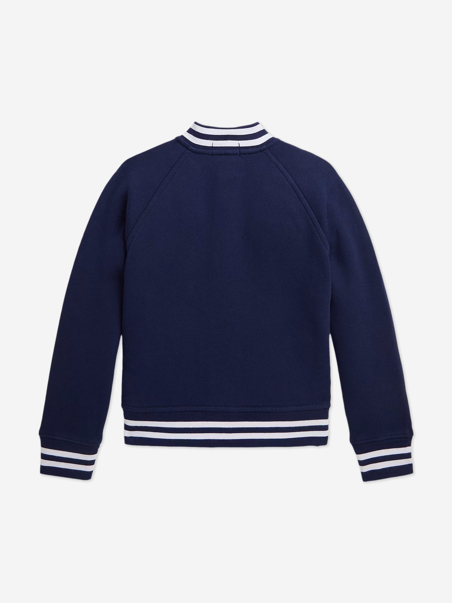 Boys Jersey Bomber Jacket in Navy