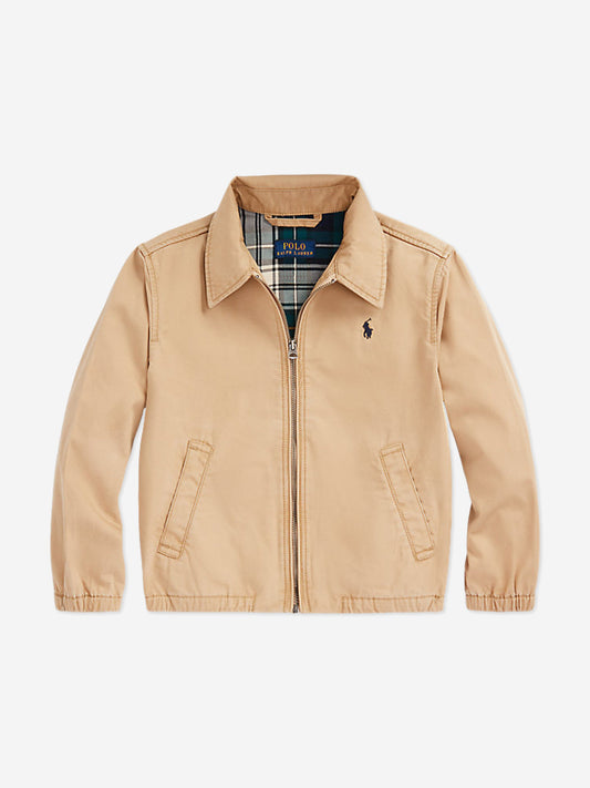 Boys Bayport Cotton Jacket in Beige