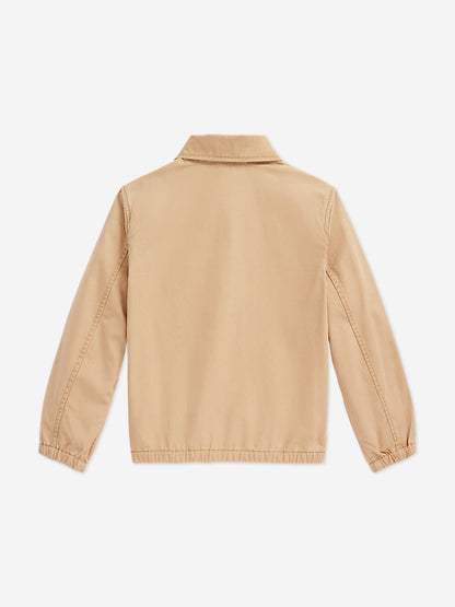 Boys Bayport Cotton Jacket in Beige