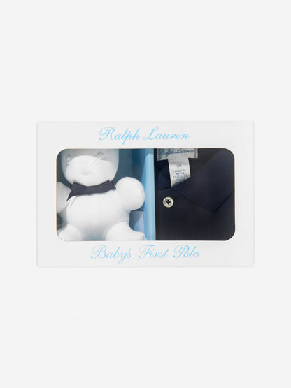 Baby Boys My 1st Polo Gift Set in Navy