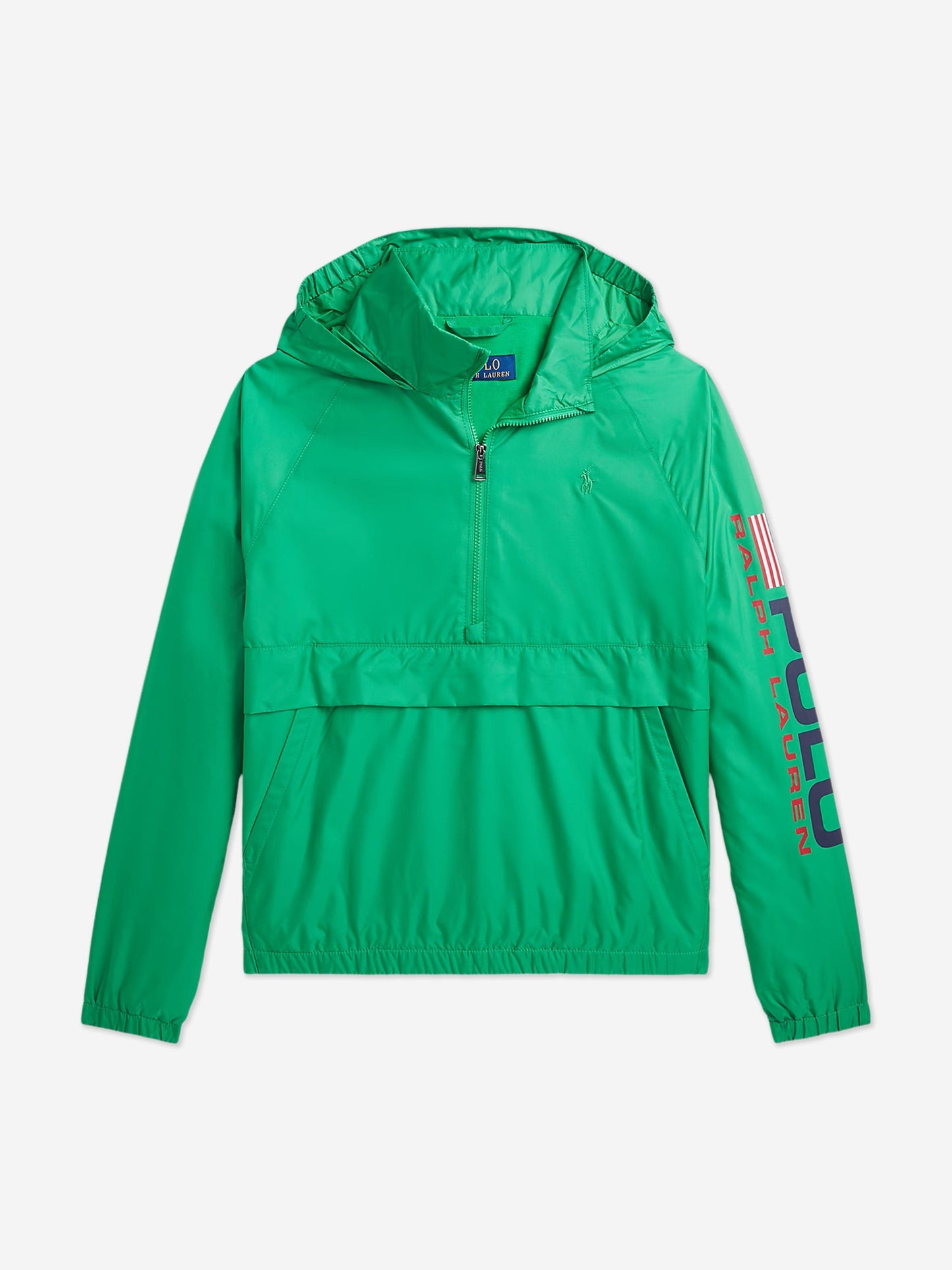 Boys Casey Half Zip Windbreaker in Green