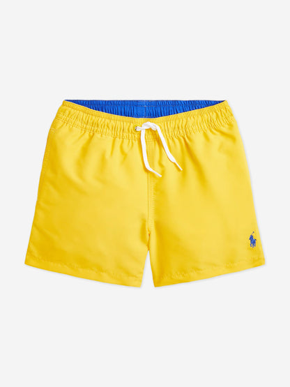 Boys Logo Swim Shorts in Yellow