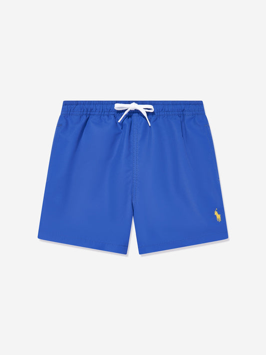 Boys Logo Swim Shorts in Blue