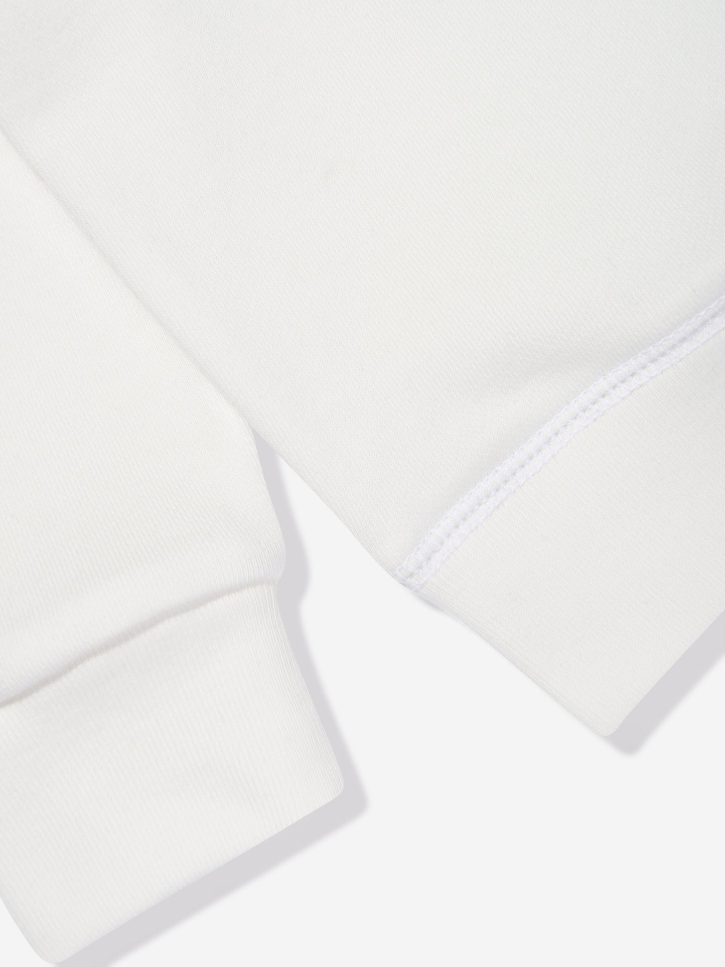 Boys Polo Sweatshirt in White