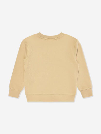 Boys Polo Sweatshirt in Beige