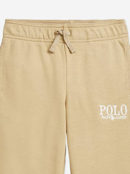 Boys Polo Joggers in Beige