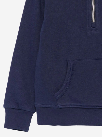 Boys Half Zip Sweatshirt in Navy