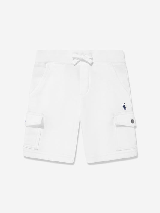 Boys Cargo Shorts in White