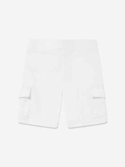 Boys Cargo Shorts in White