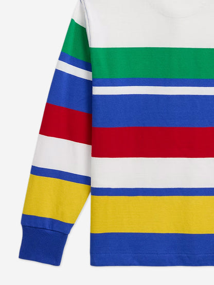 Boys Striped Rugby Shirt in Multicolour