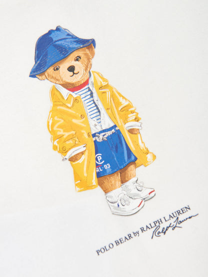 Ralph Lauren Baby Girls Polo Bear Peplum T-Shirt in White