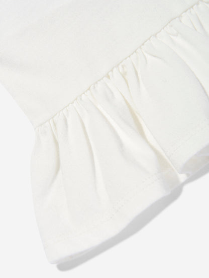 Ralph Lauren Baby Girls Polo Bear Peplum T-Shirt in White