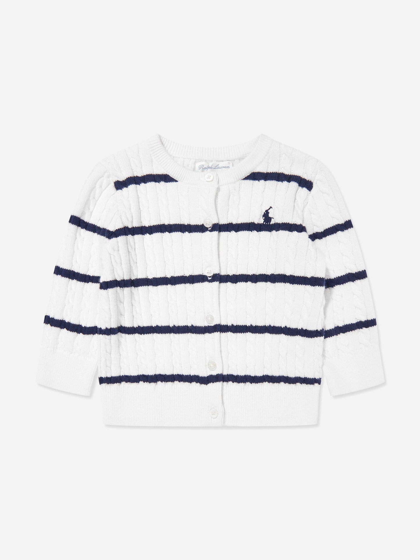 Baby Striped Leggings Set in Navy