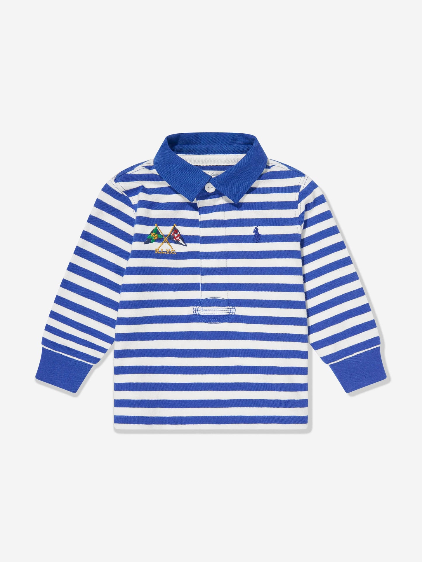 Baby Boys Rugby Top and Shorts Set in Blue
