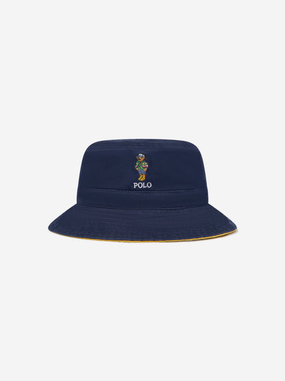 Boys Reversible Bucket Hat in Navy