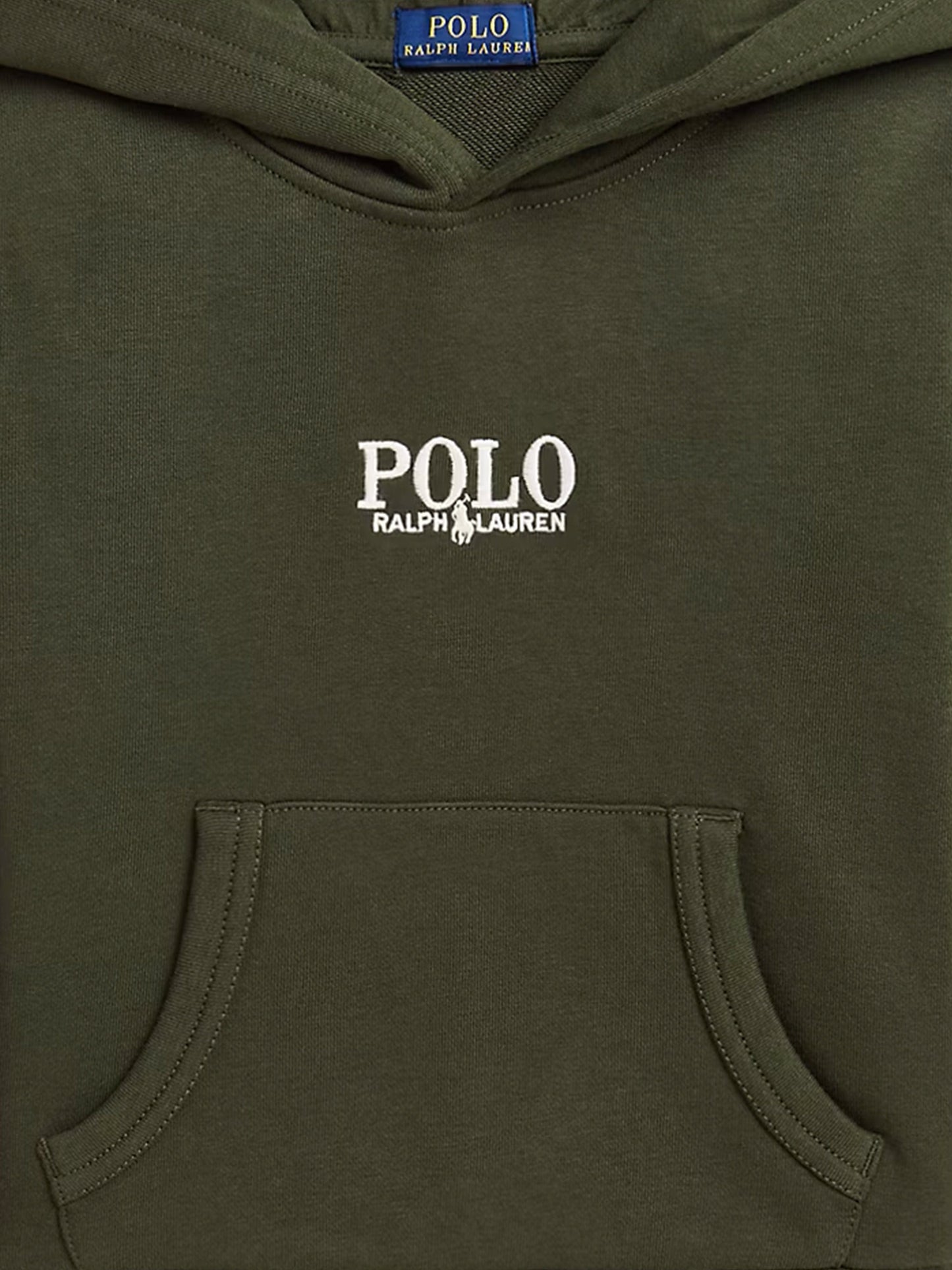 Boys Polo Hoodie in Green