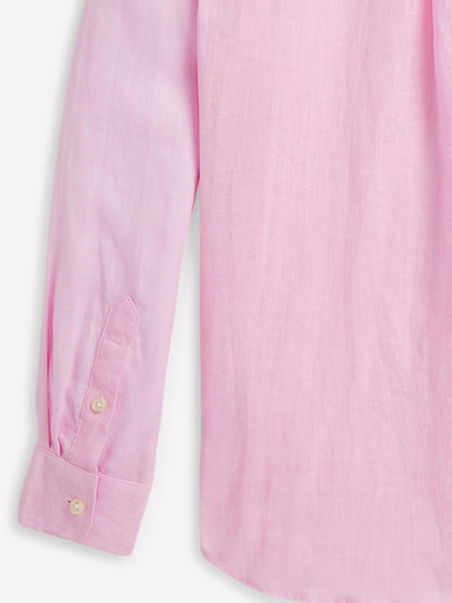 Boys Linen Shirt in Pink