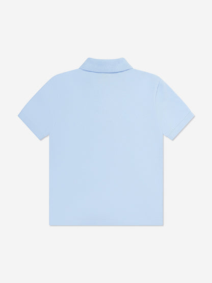 Boys Logo Polo Shirt in Blue