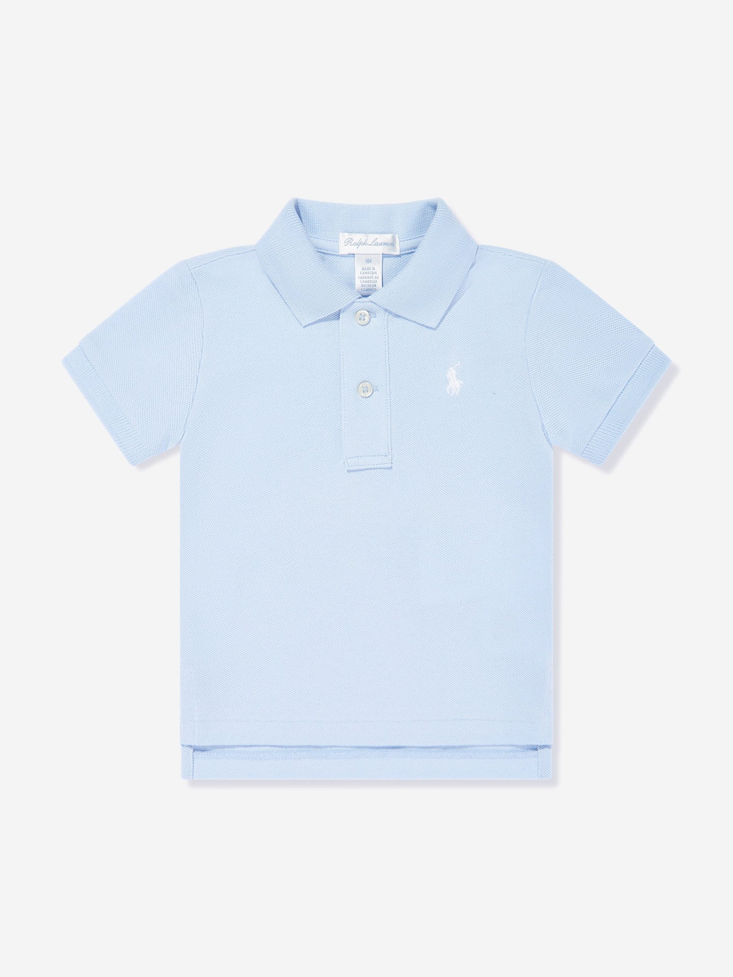 Baby Boys Logo Polo Shirt in Blue