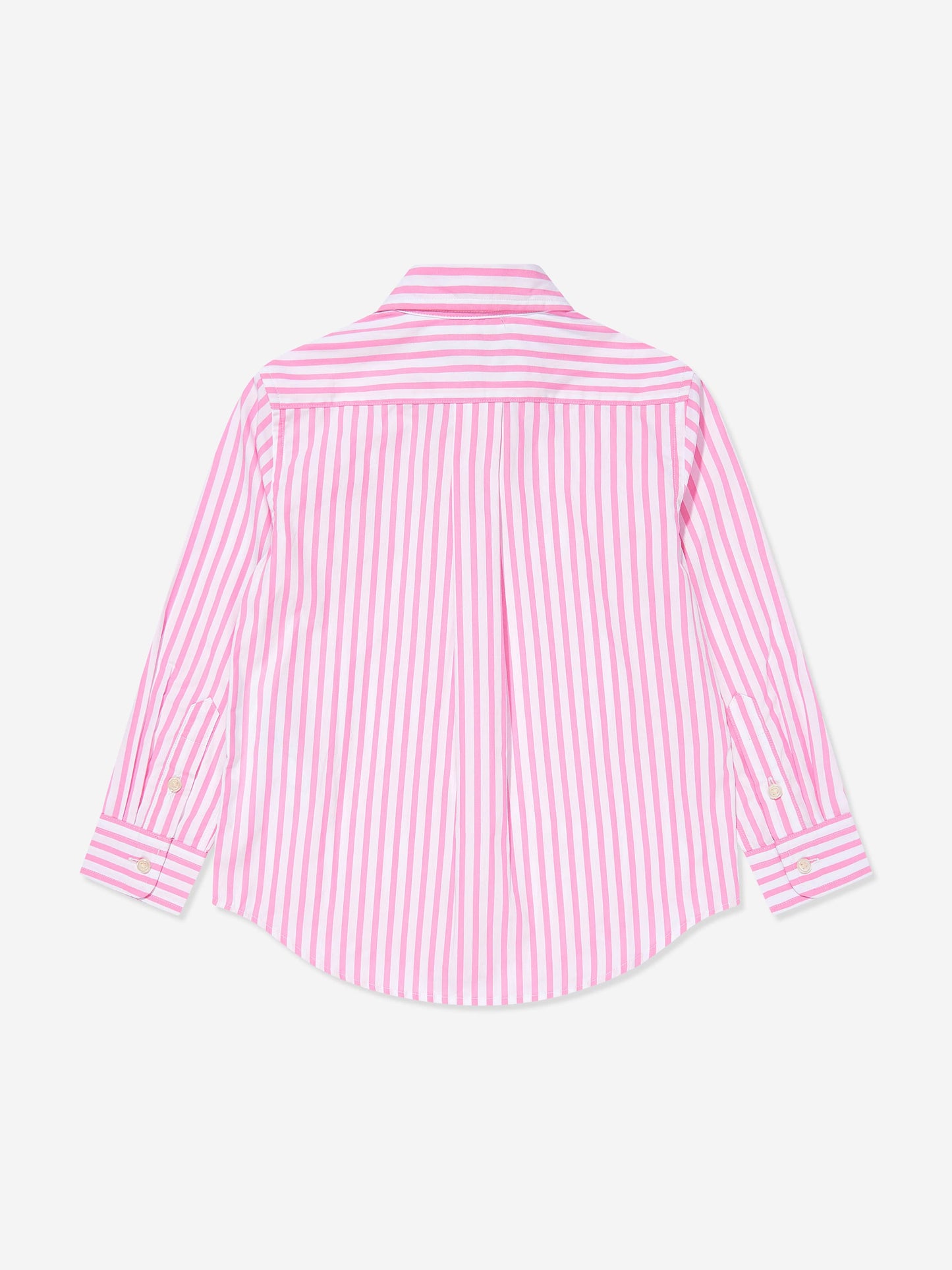 Boys Striped Logo Shirt in Pink