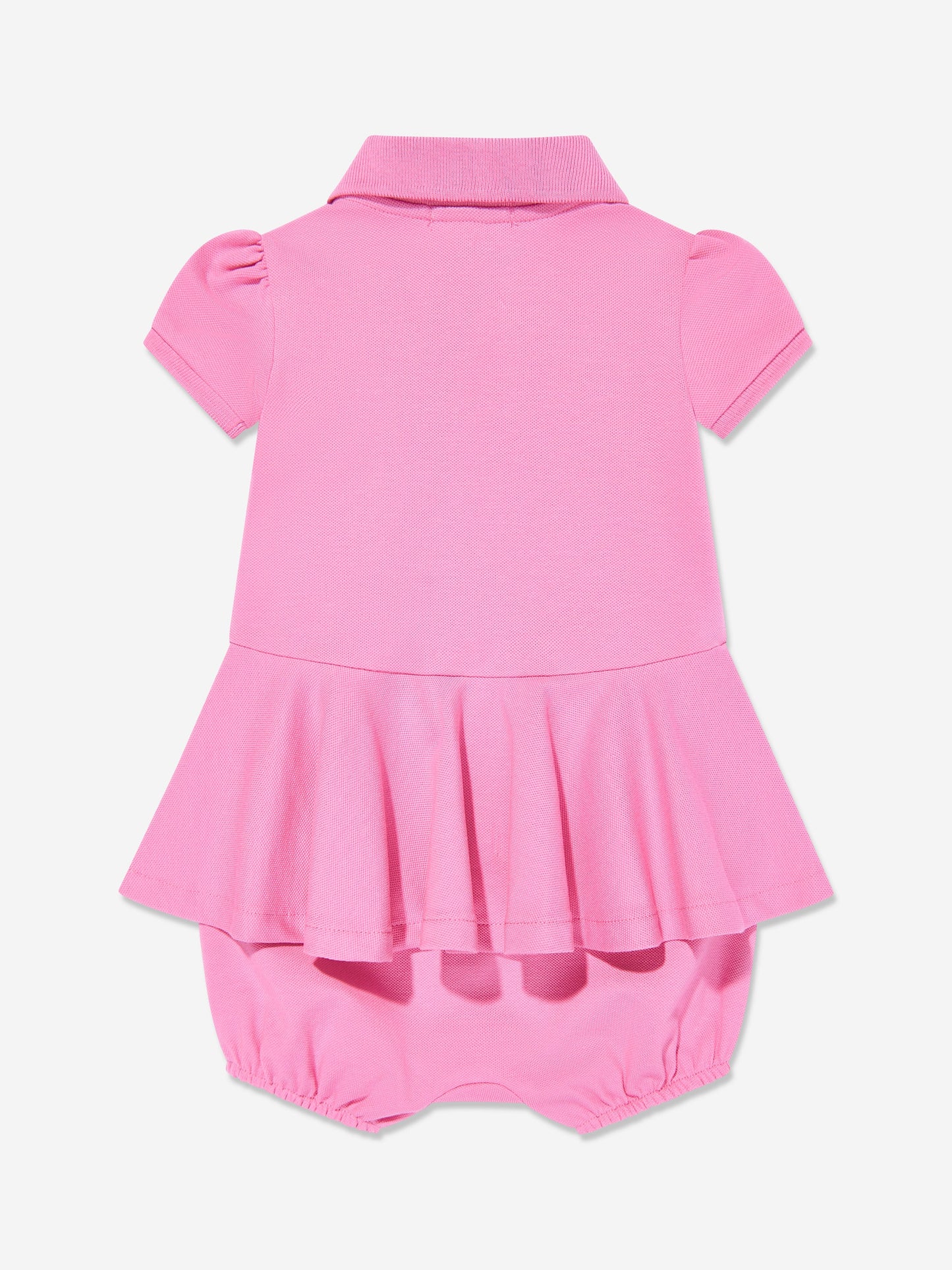 Baby Girls Peplum Romper in Pink
