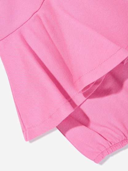 Baby Girls Peplum Romper in Pink