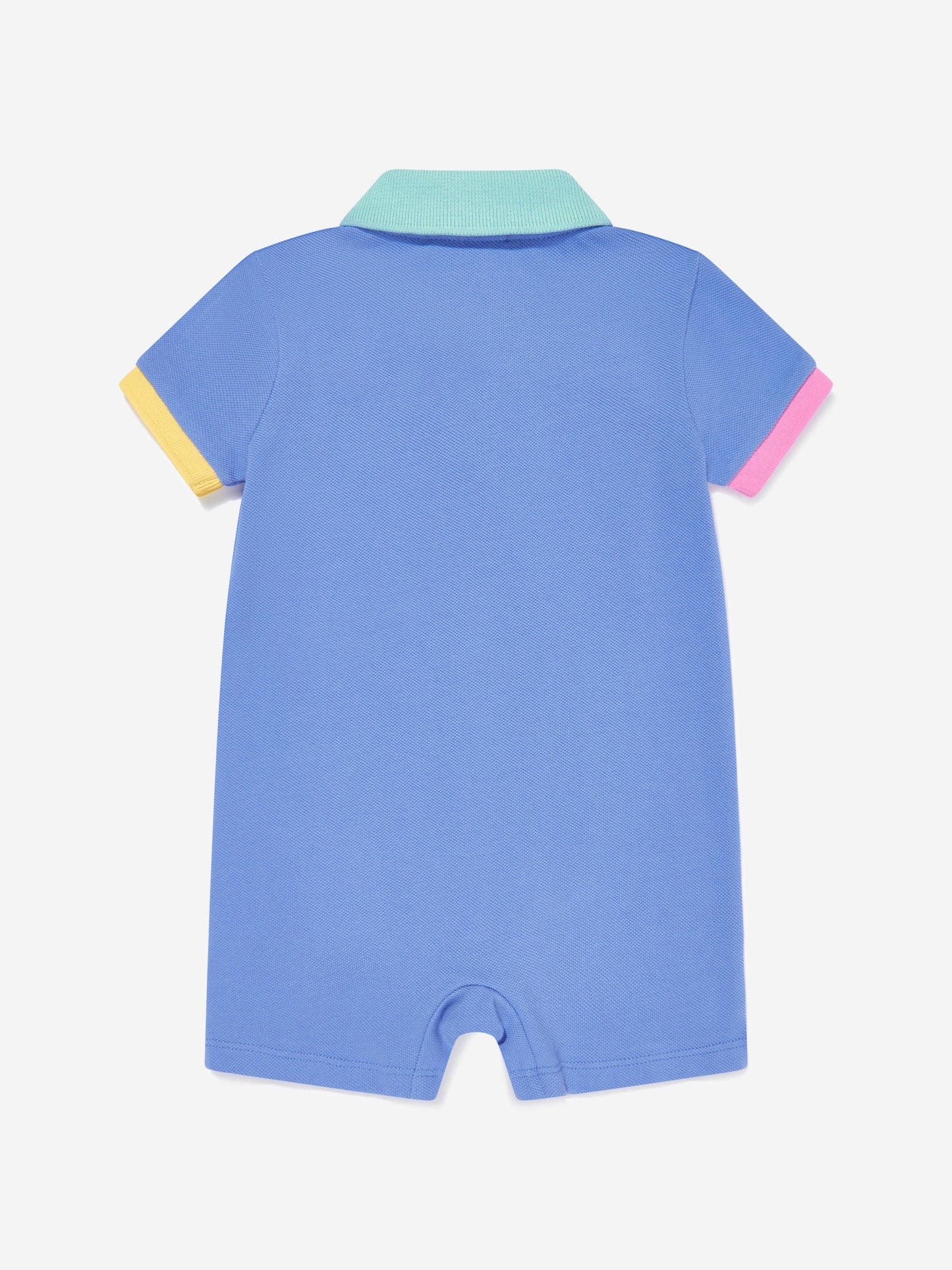 Baby Boys Polo Romper in Blue