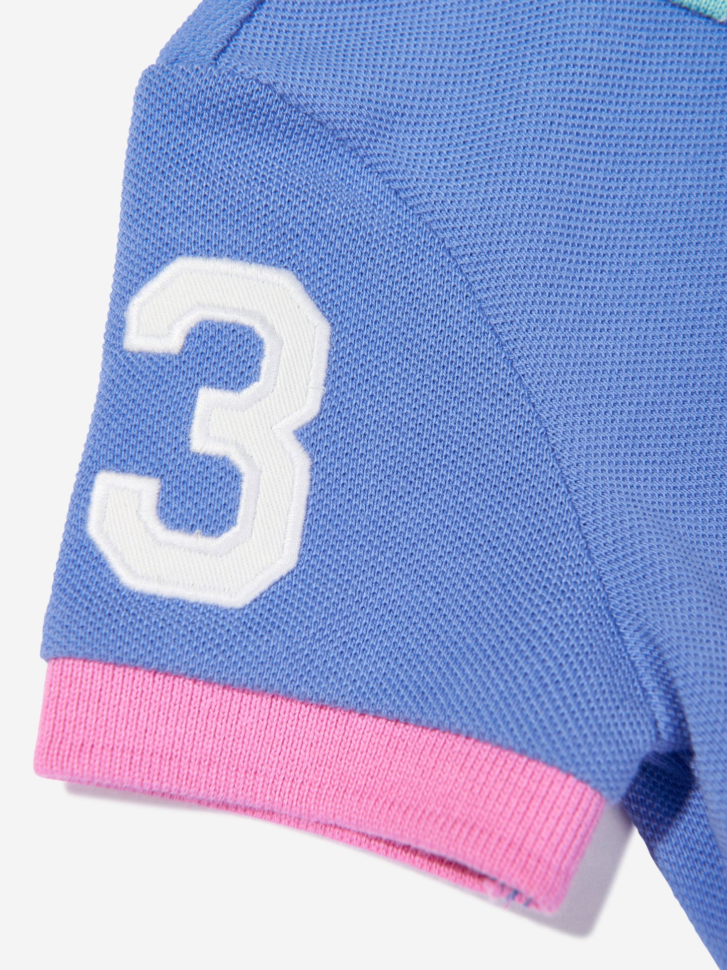 Baby Boys Polo Romper in Blue