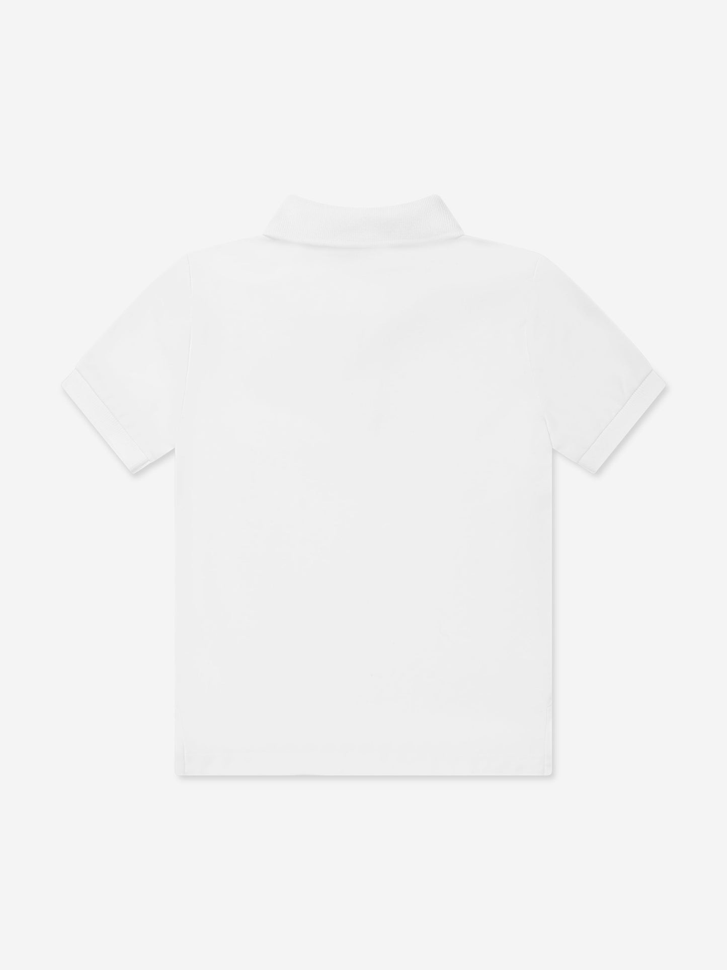 Boys Logo Polo Shirt in White